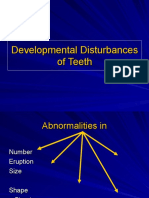 Developmental Disturbances of Teeth