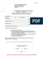 Real Estate Broker Registration Form