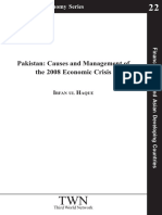 Pakistan: Causes and Management of The 2008 Economic Crisis: Rfan UL Aque