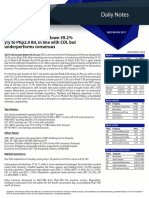 URC: 3Q17 Net Income Down 39.2% Y/y To Php2.0 Bil, in Line With COL But Underperforms Consensus