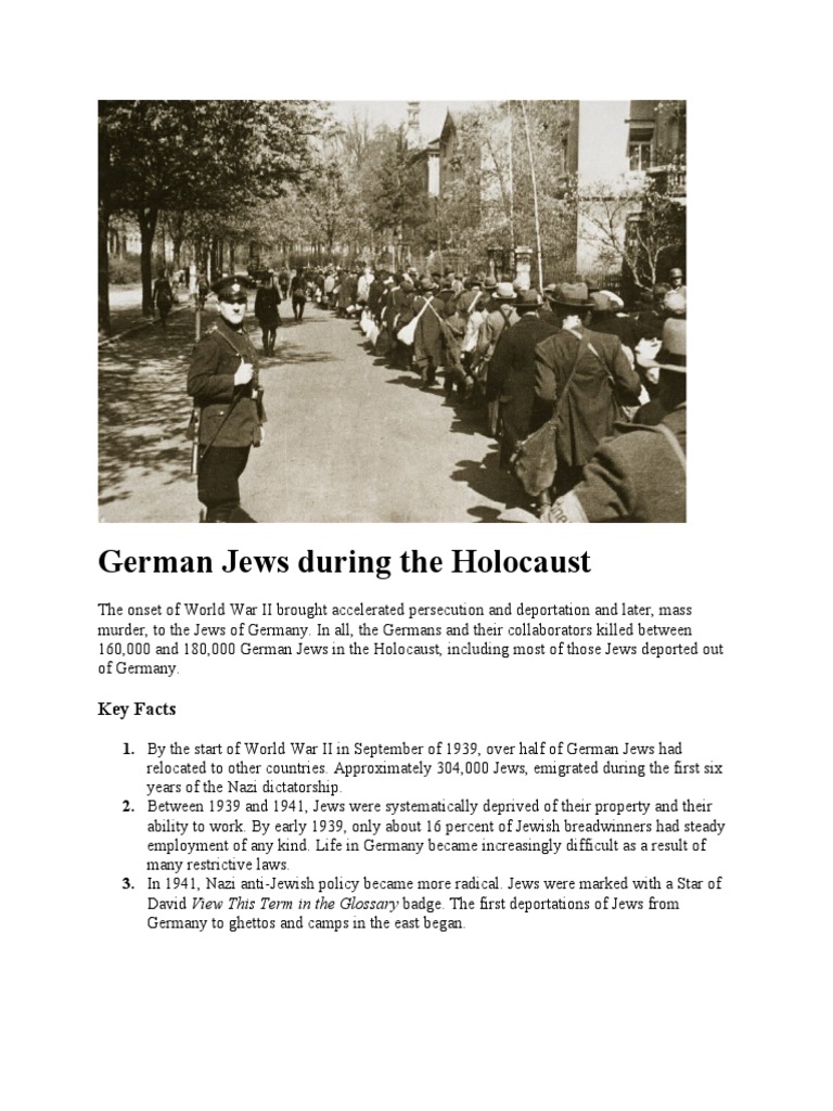 German Jews and the Holocaust History | PDF | History Of The Jews In ...