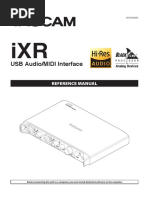 USB Audio/MIDI Interface: Reference Manual