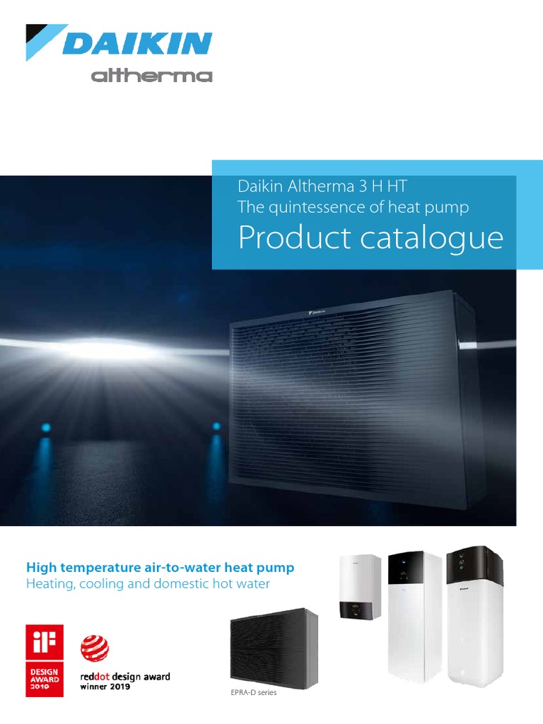 Daikin Altherma 3 H HT - B2B - Product Catalogue - ECPEN19-767 - English  PDF | PDF | Water Heating | Heat Pump