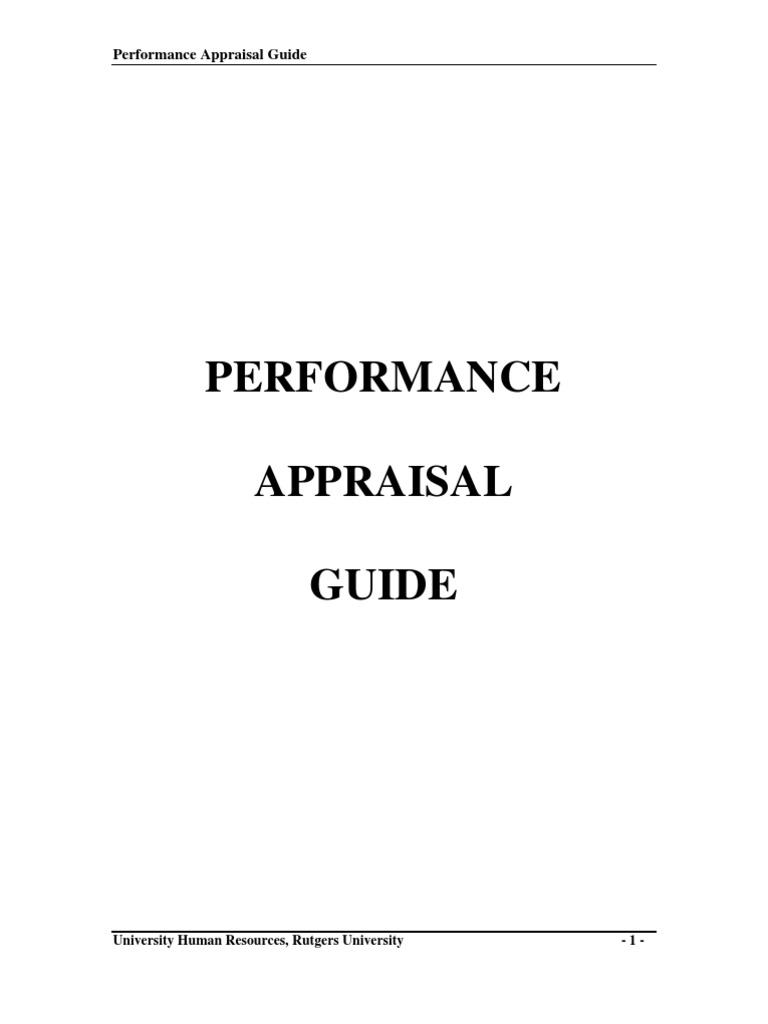 Performance Appraisal Guide | PDF | Career & Growth | Business