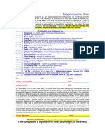 The Driver's Edge: Safety Inspection Form