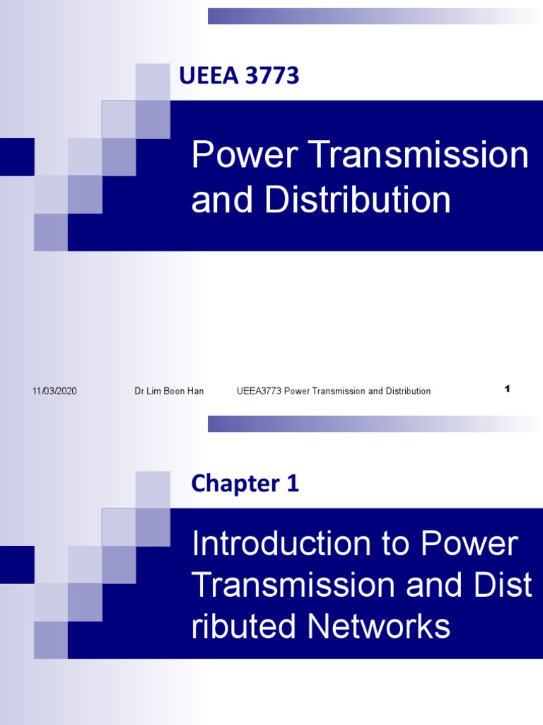 Power Transmission and Distribution Overview | PDF | Electric Power ...