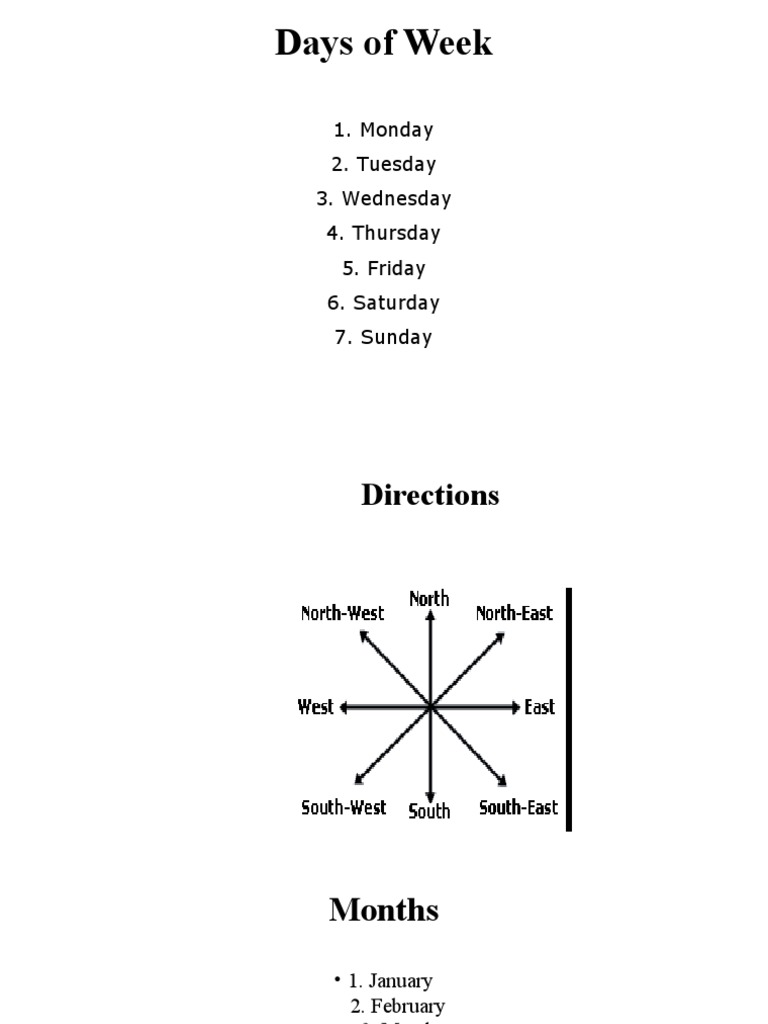Weekdays Overview: Mon, Wed, Fri | PDF