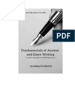 Fundamentals of Essay and Answer Writing - Book PDF