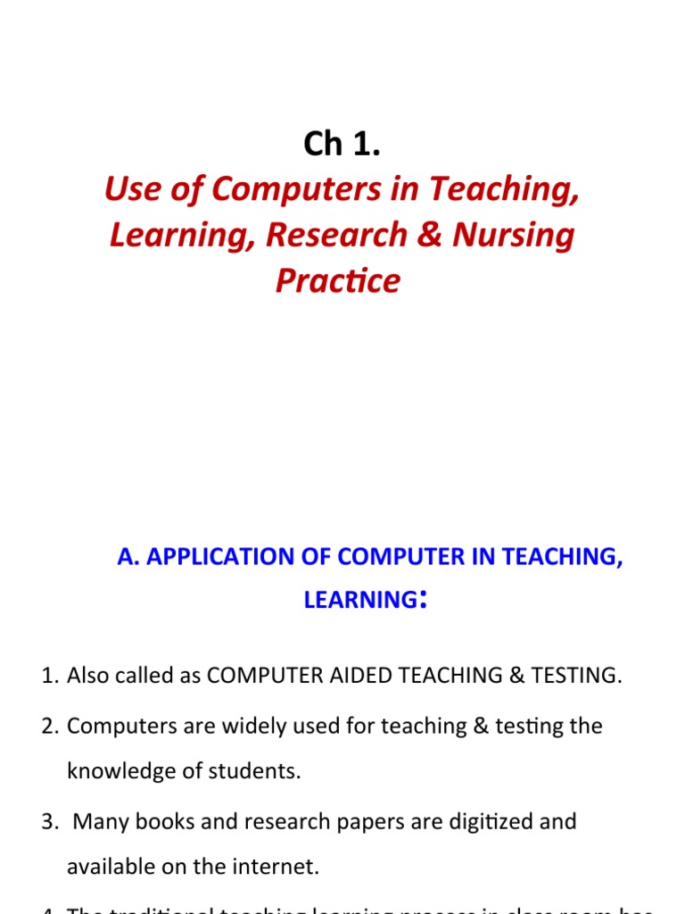 Computers in Nursing Education and Practice | PDF | Medical Diagnosis ...