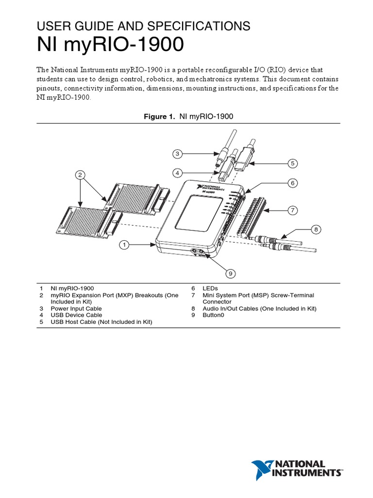 Ni Myrio-1900: User Guide and Specifications | PDF | Electromagnetic ...