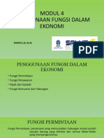 Modul 4 - Penggunaan Fungsi Dalam Ekonomi