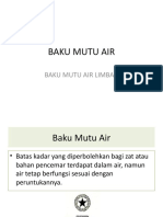 Baku Mutu Air Dan Air Limbah