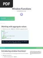 Window Functions