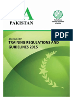 Training Regulations and Guidelines 2015: Directive 1.03