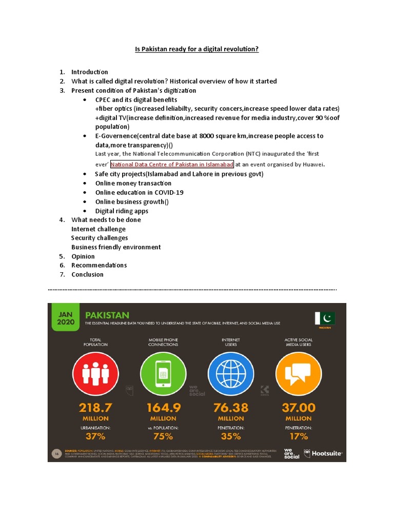 Pakistan's Digital Revolution Readiness | PDF | E Commerce | Internet