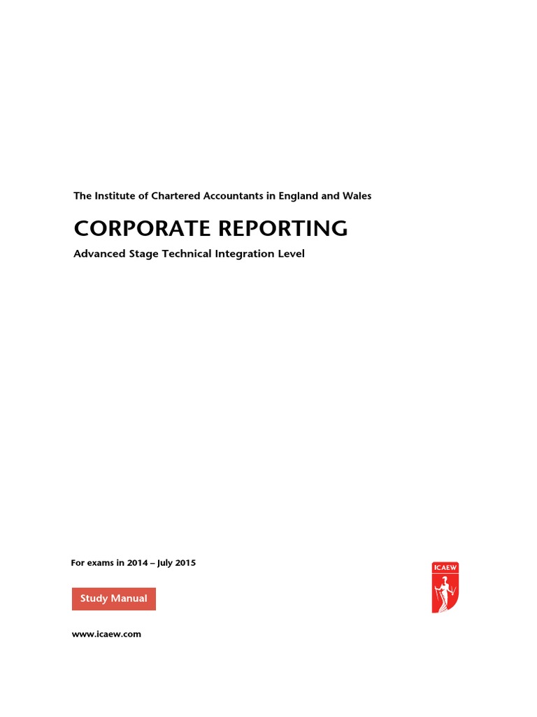 Corporate Reporting | PDF | International Financial Reporting Standards ...