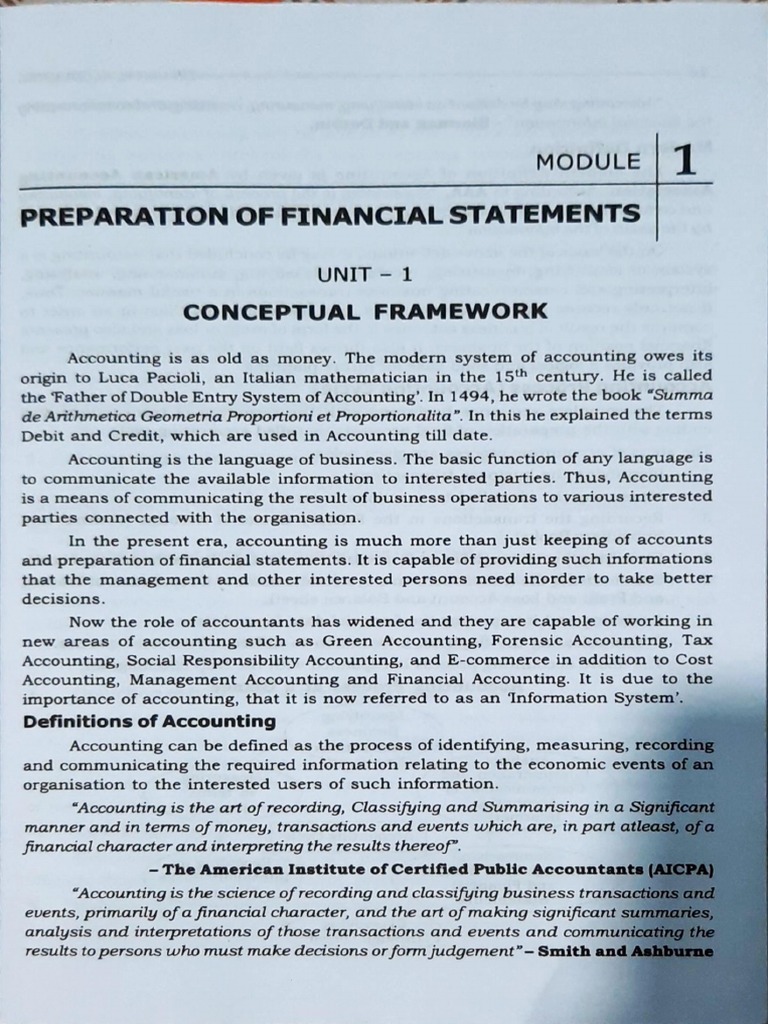 Unit 1 Conceptual Framework Pdf