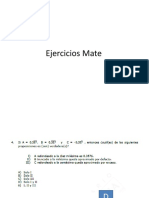 Ejercicios Matemática