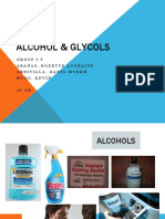 Alcohol & Glycols: Group # 5 Aranas, Roxette Louraine Ardivilla, Gazel Myrrh Hugo, Kevin