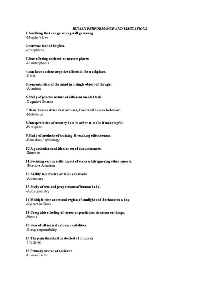 Understanding Human Performance Factors | PDF | Self-Improvement