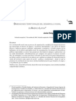 PDE14404 Dimensiones Territoriales Del Desarrollo Rural en América Latina