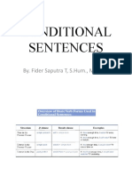 Conditional Sentences: By. Fider Saputra T, S.Hum., M.Hum
