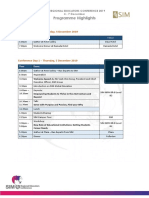 SIM Regional Educators Conference Programme List (I) PDF