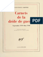 Carnets de La Drole de Guerre - Sartre, Jean Paul, 1905-1980 PDF