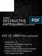Destructive Earthquakes - : Philippines