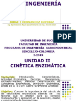 Unidad II - Cinetica Enzimatica I-2019