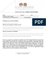 Facilitators Application Form