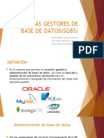 Sistemas Gestores de Base de Datos