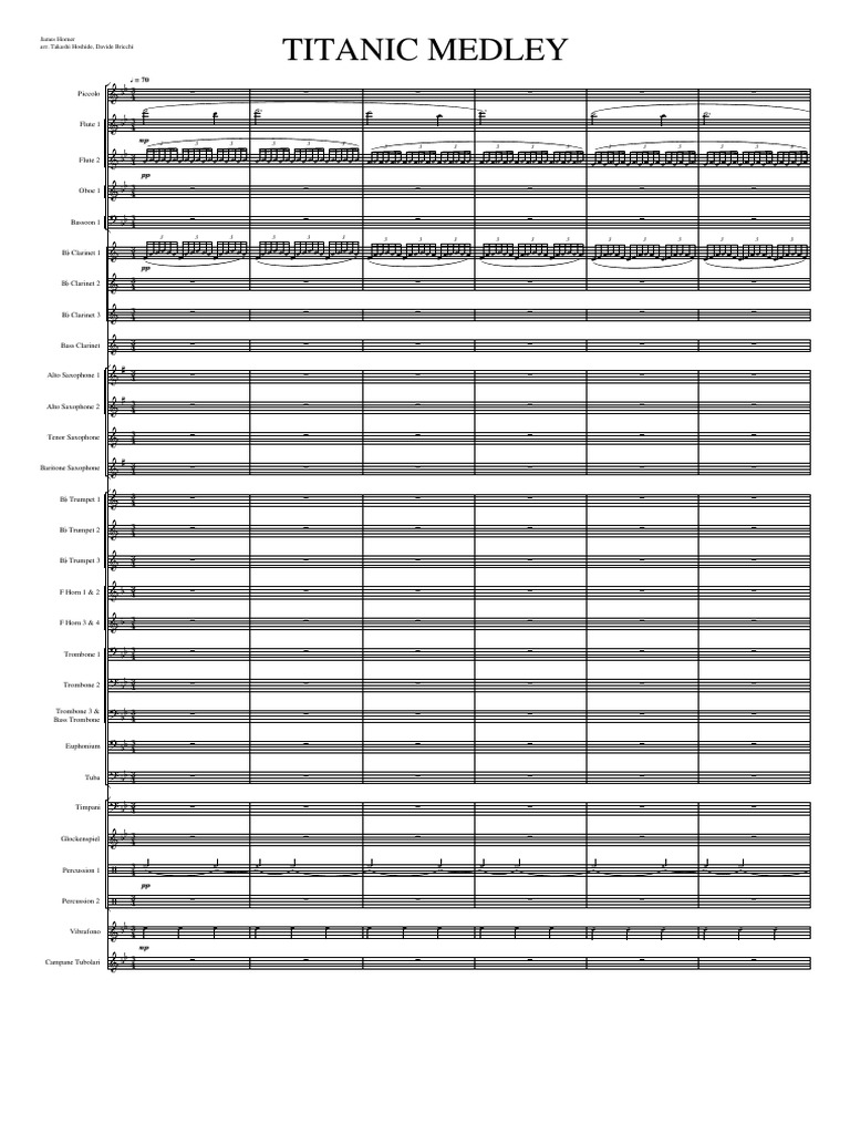 Titanic Medley for Orchestra | PDF | Woodwind Instruments | Music ...