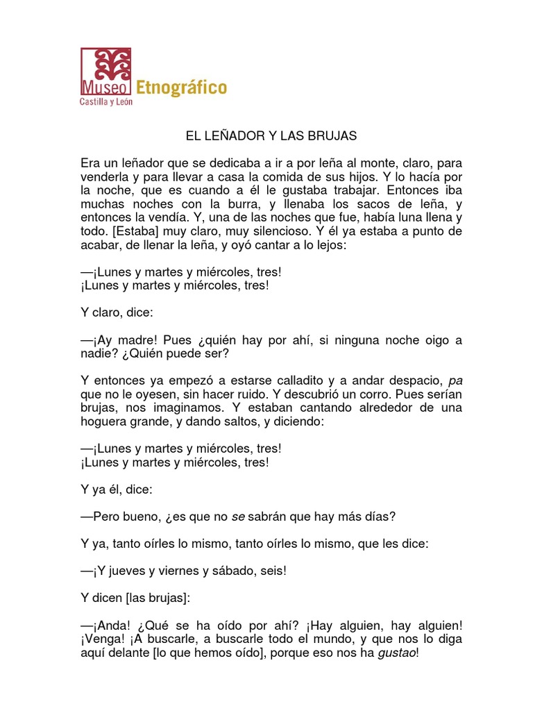 El leñador y las brujas mágicas | PDF | Novela negra, policíaca y suspenso
