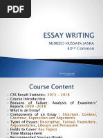 English Essay by Mureed Hussain Jasra 1