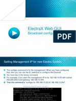 ElectraX WebGUI Configuration For Broadcast