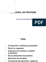 Necesarul de Proteine: Conf - Univ.dr Maria Nitescu