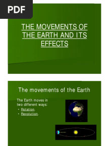 Movement of The Earth