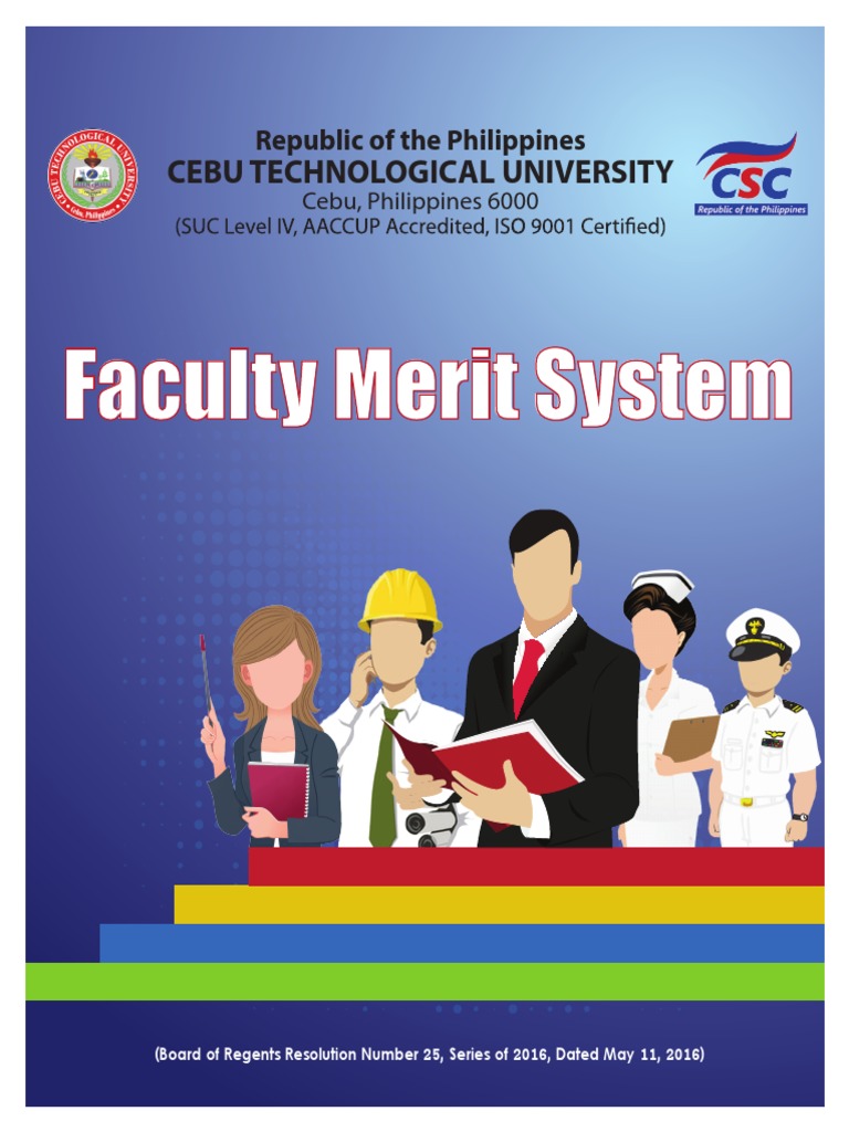 CTU Faculty Merit System Guidelines | PDF | University | Dean (Education)