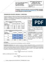 GUÍA 7. ESTADÍSTICA 11° Probabilidad Condicional