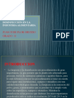 Limpieza y Desinfección en La Industria Alimentaria