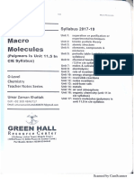 UNIT 17-Macromolecules PDF