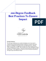 360-Degree Feedback Best Practices To Ensure Impact: Executive Summary