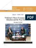 ISSI Report Discusses Pakistan's Macro Economy and IMF Program