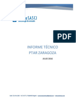 2016 INFORME TECNICO PTAR ZARAGOZA Jul 16