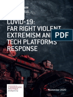 Covid-19: Far Right Violent Extremism and Tech Platforms' Response