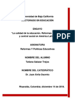 4 - La Calidad de La Educación. Reformas Educativas y Control Social en América Latina PDF