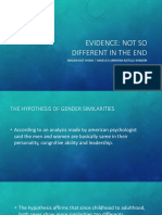 1 Evidence Not So Different in The End PDF