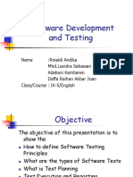 Software Development and Testing English Project PDF