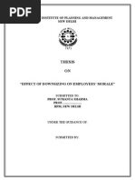 Download EFFECT OF DOWNSIZING ON EMPLOYEES MORALE IIPM Thesis 111p by Sanyam Mehra SN48274097 doc pdf